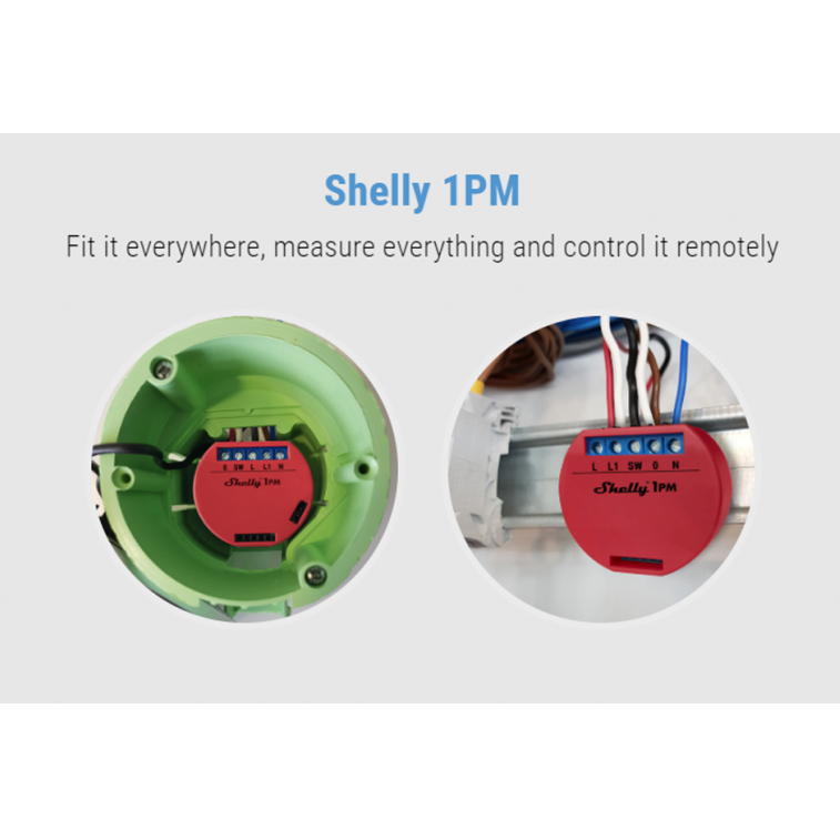 Spectrum Smart Wifi Relay For Home Automation - Shelly 1PM